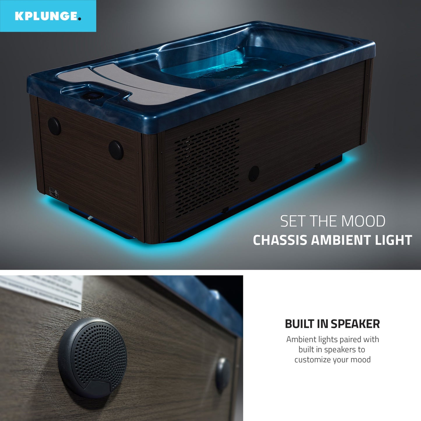 Borealis All-in-One Cold Plunge & Hot Tub with Integrated Chiller, Acrylic Interior, BT Speakers, Jets & App Control