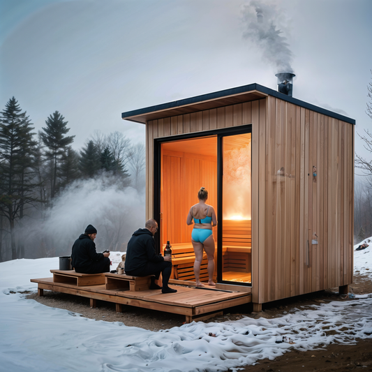 Serenity 5-Person Outdoor Box Sauna Square