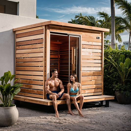 Serenity 2-Person Outdoor Box Sauna