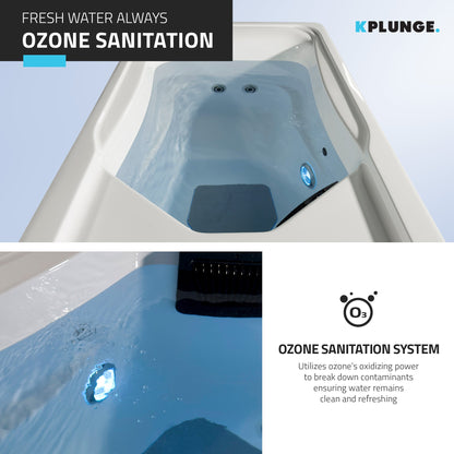 Borealis All-in-One Cold Plunge & Hot Tub with Integrated Chiller, Acrylic Interior, BT Speakers, Jets & App Control