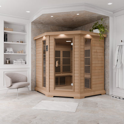 SteamSpa Home Sauna 4-5 Person Hemlock Indoor Spa – Perfect for Oxygen Bar & Heating Plate