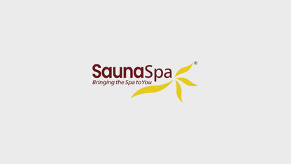 SaunaSpa 4-6-Person Outdoor Barrel Wet Sauna in White Cedar with ETL-Certified 6.2kW Sauna Rock Heater, and Bitumen Shingle Roof